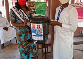 Covid 19 /appui à la prévention au sein des couches défavorisées : Miss Indépendance 2019, DADOH Conceptia vole au secours du Centre des Sourds d’Adjarra