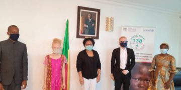 Audience au cabinet  du ministre des Affaires Sociales et de la Micro finance : Pamela CAPO CHICHI, présidente de l’ONG  Valeurs Albinos a été reçue en audience  ce mardi  par la Ministre Véronique TOGNIFODE MEWANOU