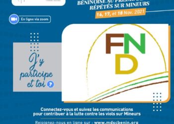 Mini colloque sur les viols sur mineures au Bénin:  L’ONG « FND » salue l’initiative et réaffirme son engagement dans la lutte.