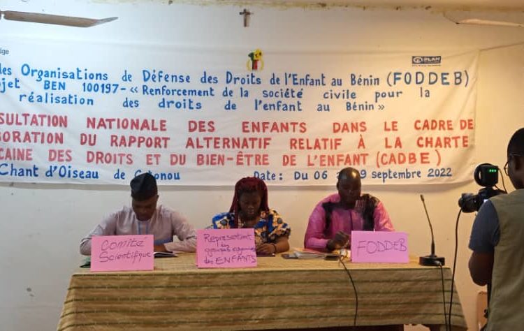 Elaboration du rapport alternatif relatif à la CADBE: Plan International Bénin et les OSC consultent les enfants