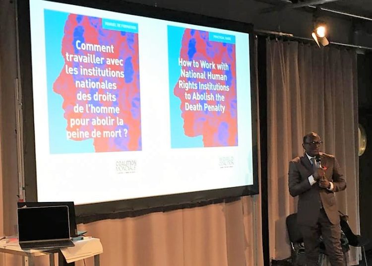 Publication du guide « Comment travailler avec les institutions nationales des droits de l’homme pour l’abolition de la peine de mort ? »:Le Béninois Clément Capo-Chichi met son expertise au service de la Coalition mondiale contre la peine de mort