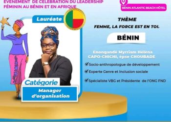 Célébration du leadership féminin au Bénin et en Afrique : Héléna Enongandé CAPO-CHICHI distinguée le 19 Août prochain par le RéFI
