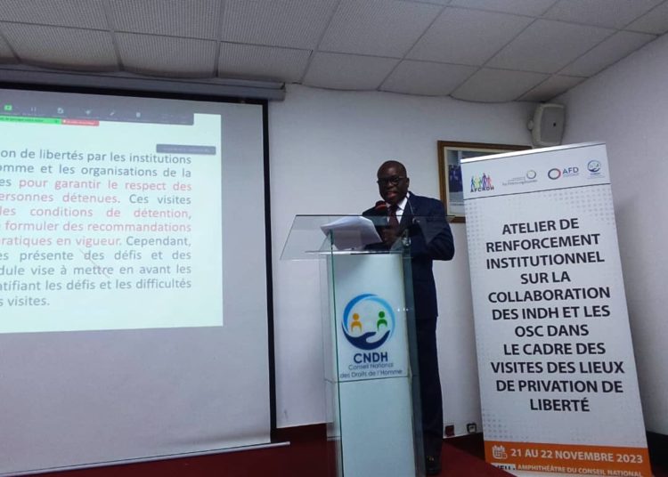 Renforcement de la collaboration entre INDH et OSC sur la visite des lieux de privation de liberté: La Commission Béninoise des Droits de l’Homme prend part aux assises en Côte d’Ivoire (Serge Prince Agbodjan représente l’institution)