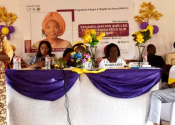 Prévention et lutte contre les Violences Basées sur le Genre (VBG) dans le Zou: La bénéficiaire du PAEG 1, CHRISTIANE BAÏ KPOHOUEGBÉ mobilise les populations de Bohicon et environs contre le phénomène.